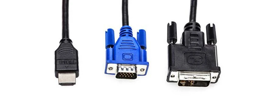 Brass VGA or DVI Cable