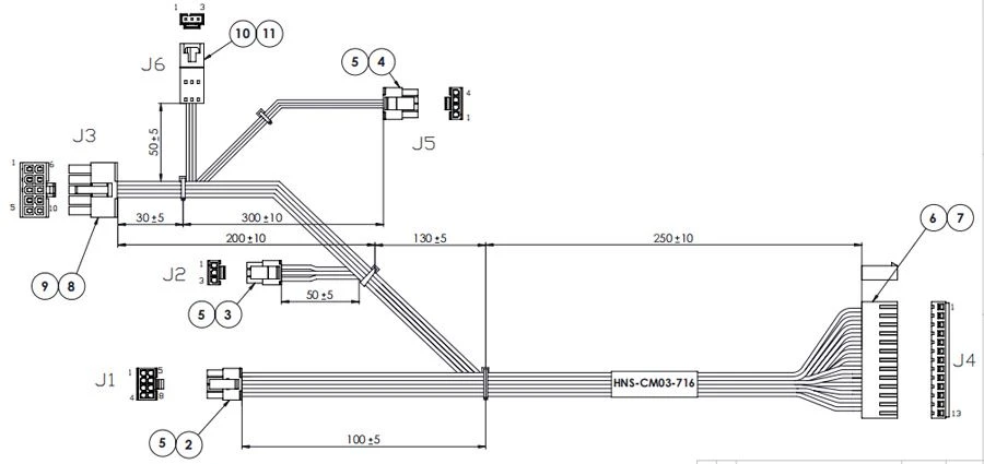 Computer Case Wire Harness (2)