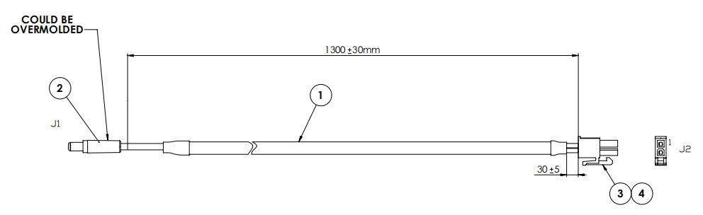 Monitor Controller Power Cable (1)