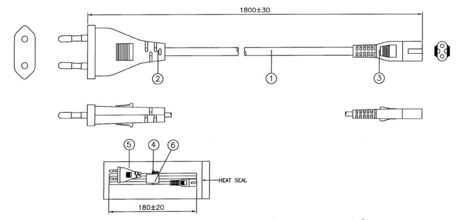 AC Power Supply Cord