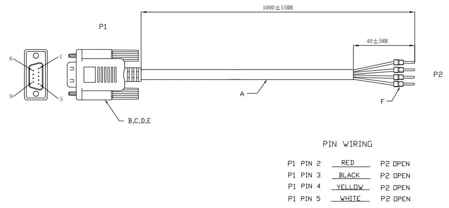 D SUB 9 Cable