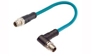 M12 x coded ethernet cable M12 x coded ethernet cable