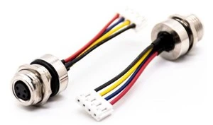 M8 female Socket Front Mount to Terminal wire harness