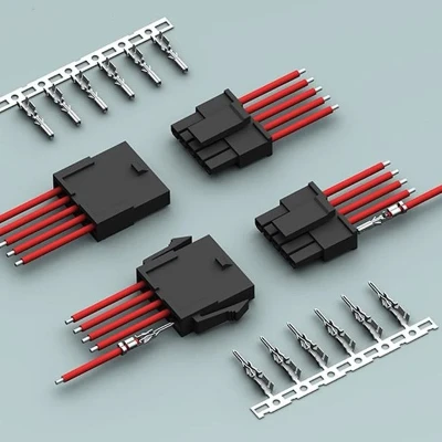 Male and female connectors