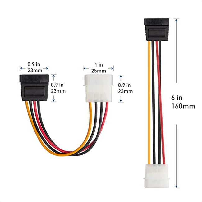 Molex To SATA Power Cable