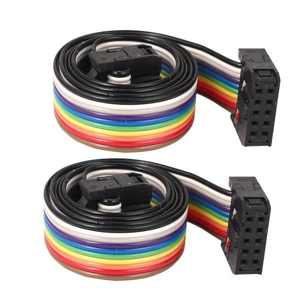 10 Pin 10 Way Rainbow Ribbon Cable