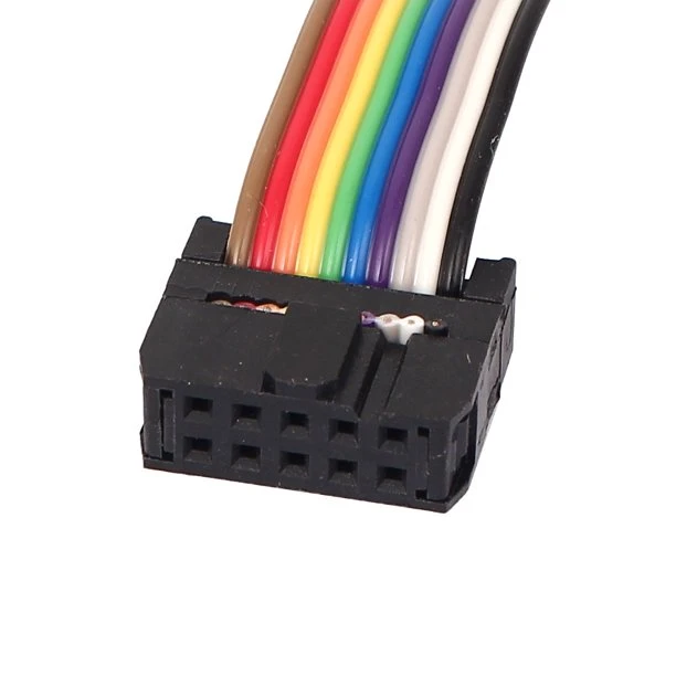 10 Pin 10 Way Rainbow Ribbon Cable