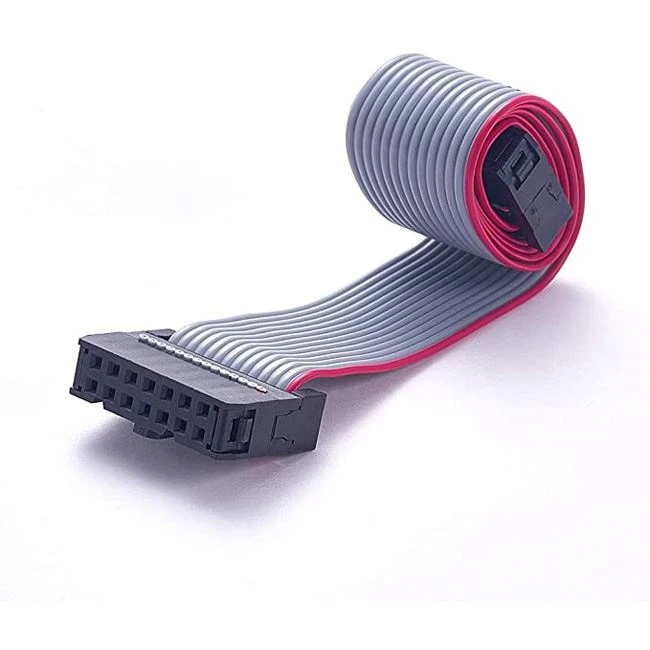 14 Pin Connector Gray Flat Ribbon Cable