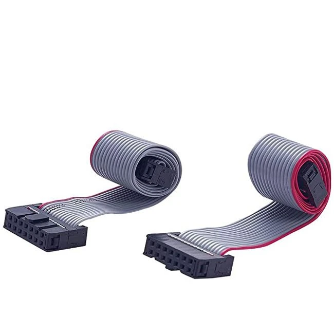 14 Pin Connector Gray Flat Ribbon Cable