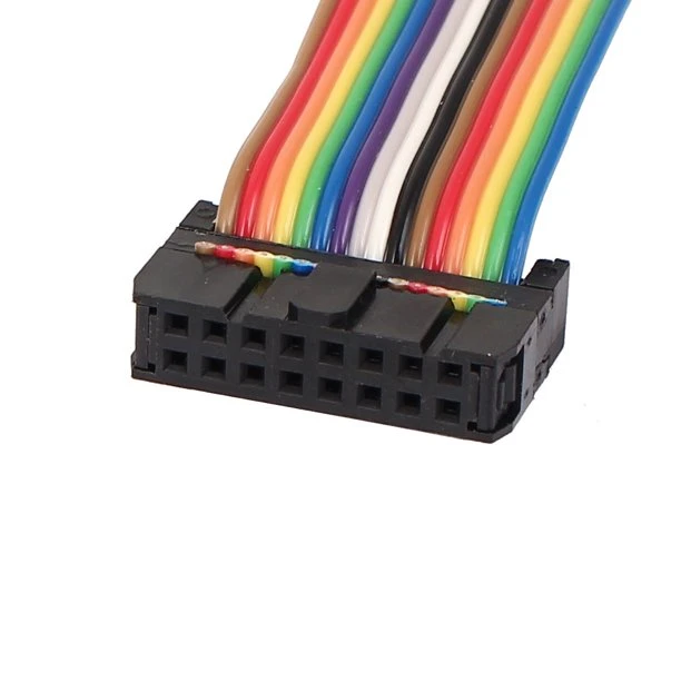 16 Way Connector Flat Rainbow Ribbon Cable