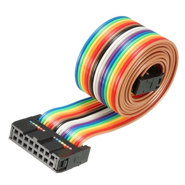 16P 16 Wire Flat Rainbow Ribbon Cable