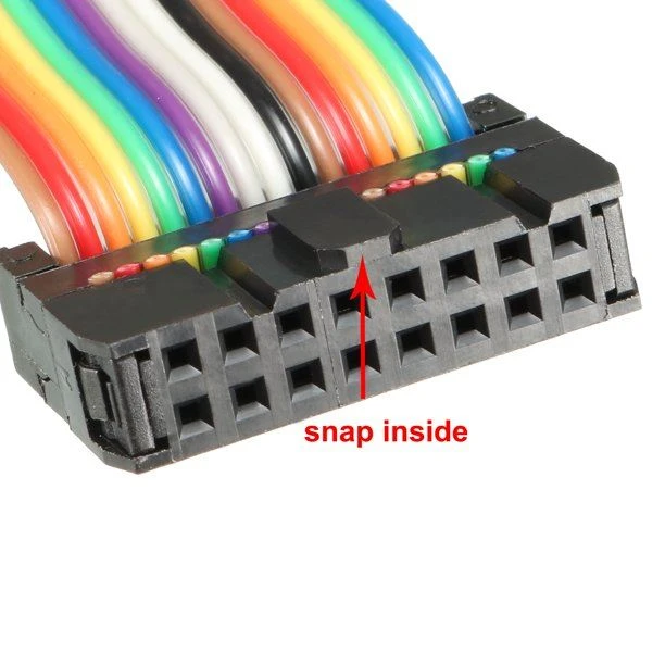 16P 16 Wire Flat Rainbow Ribbon Cable