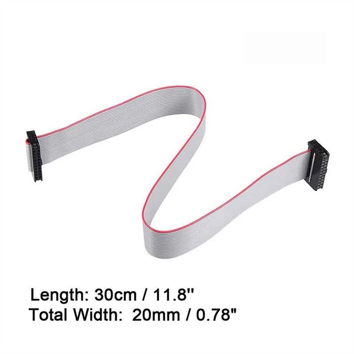 20 Pin Gray Flat Ribbon Cable