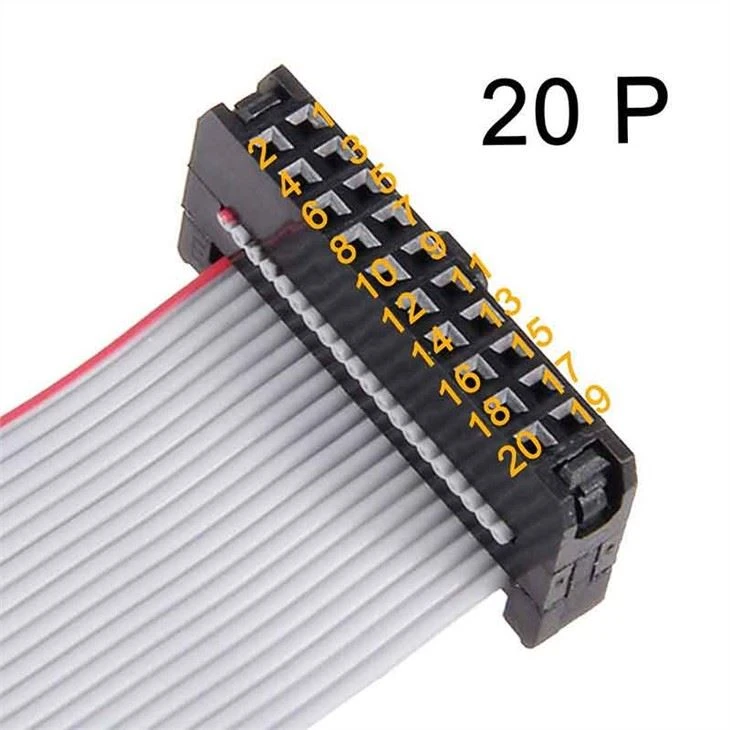 20 Pin Gray Flat Ribbon Cable