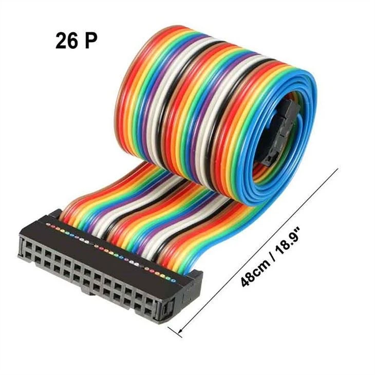 26 Pin Flat Rainbow Ribbon Cable