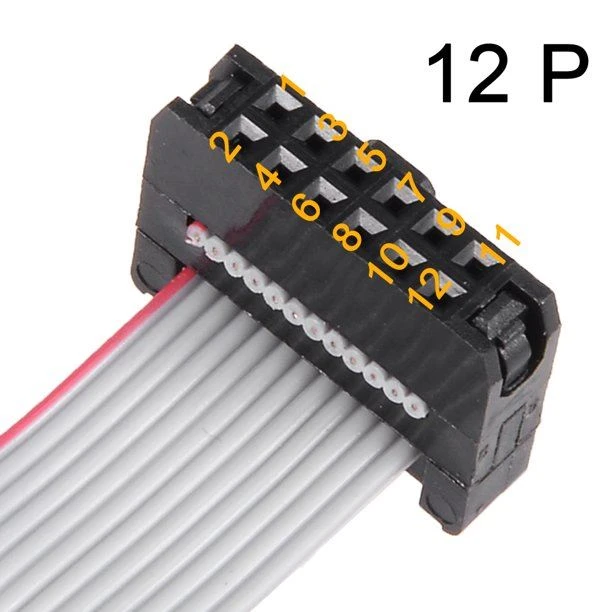 2mm Pitch 12 Pin Connector Flat Ribbon Cable