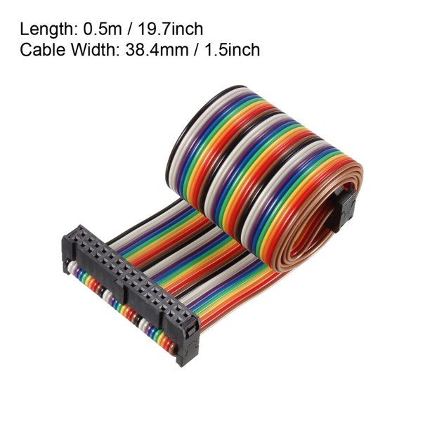 30 Pin Rainbow Flat Ribbon Cable