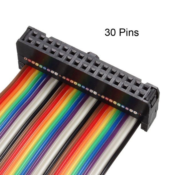 30 Pin Rainbow Flat Ribbon Cable