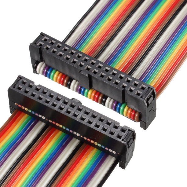 30 Pin Rainbow Flat Ribbon Cable