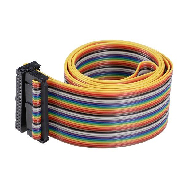 34 Pin Flat Ribbon Cable Rainbow Wire