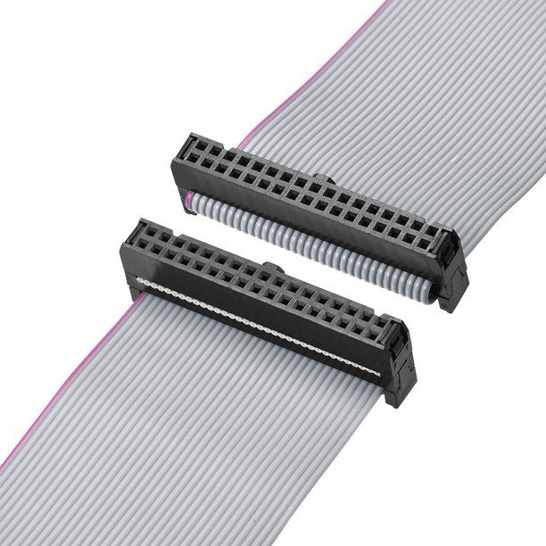 34 Pin Grey Flat Ribbon Cable