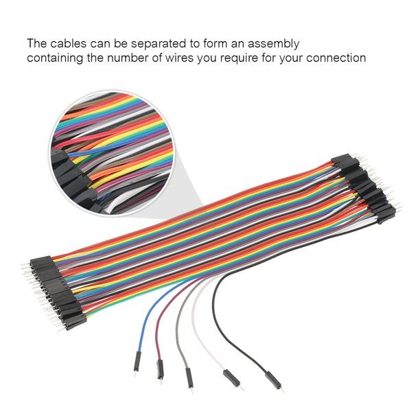 40 Pin Breadboard Jumper Wires Ribbon Cables