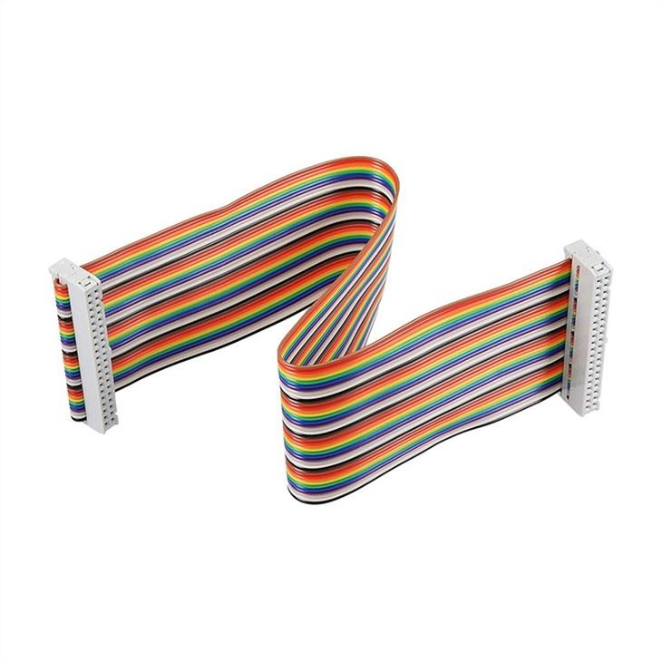 40 Pin Flat Rainbow Ribbon Cable
