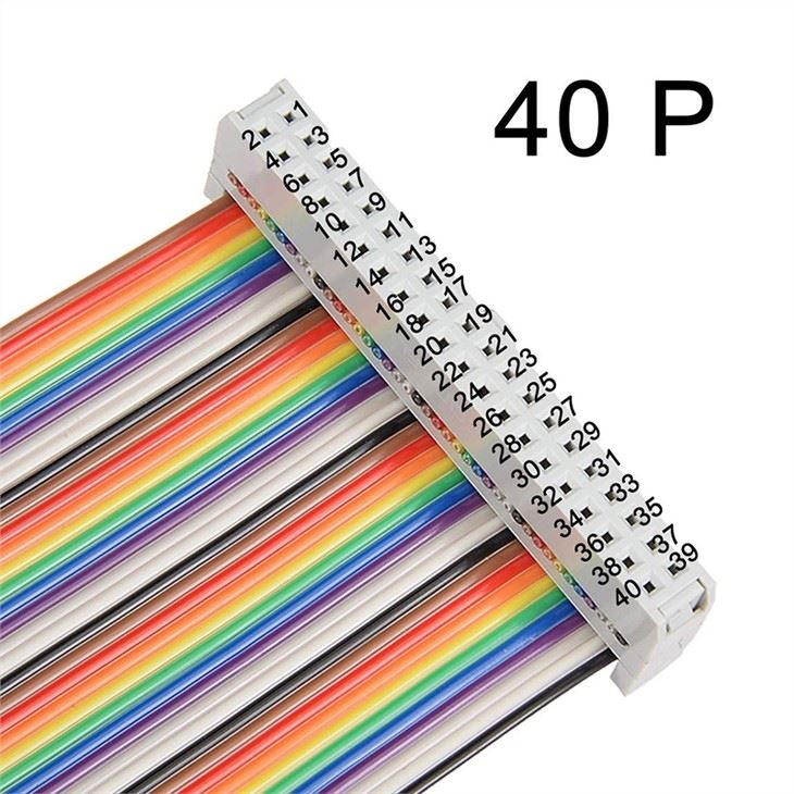 40 Pin Flat Rainbow Ribbon Cable