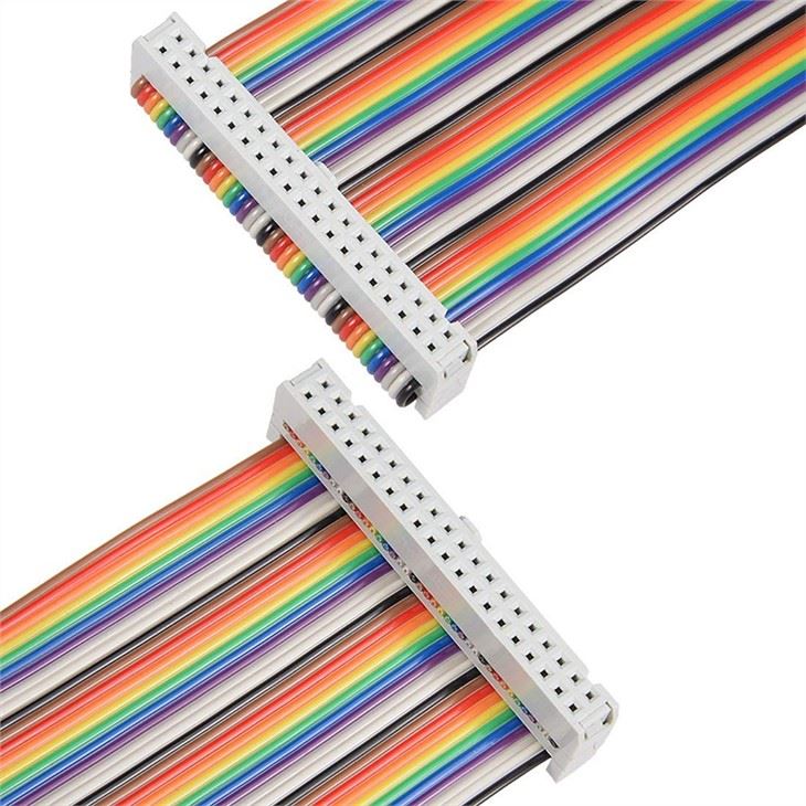 40 Pin Flat Rainbow Ribbon Cable
