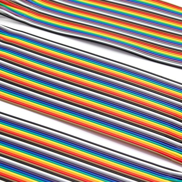 40 Wires Multicolor Rainbow Ribbon Cable