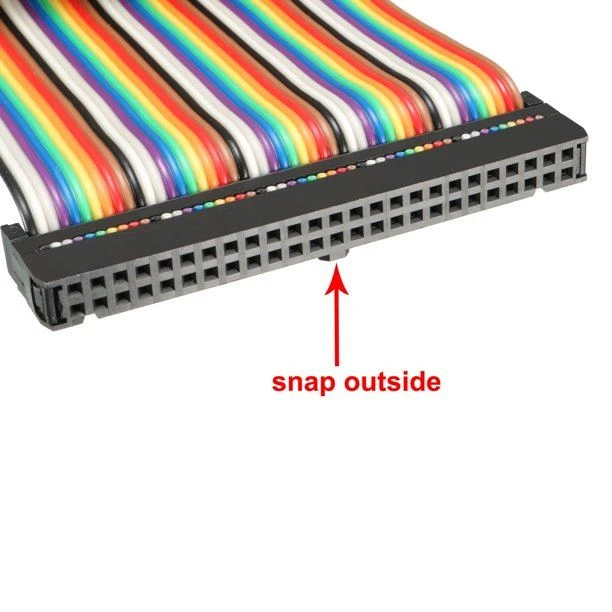 50 Pin Rainbow Flat Ribbon Cable