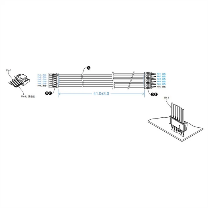 6 Pin Voltage Wiring Harness