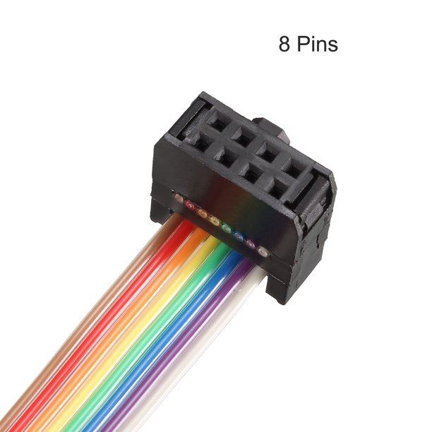 8 Pin Rainbow Wire Flat Ribbon Cable
