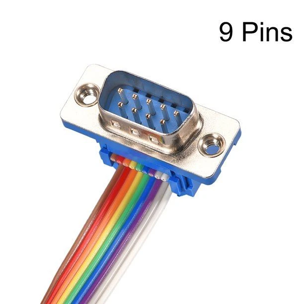 DB9 Male To DB9 Female Ribbon Cable
