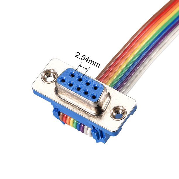 DB9 Male To DB9 Female Ribbon Cable