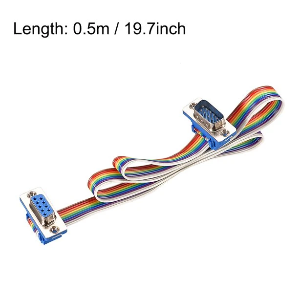 DB9 Male To DB9 Female Ribbon Cable