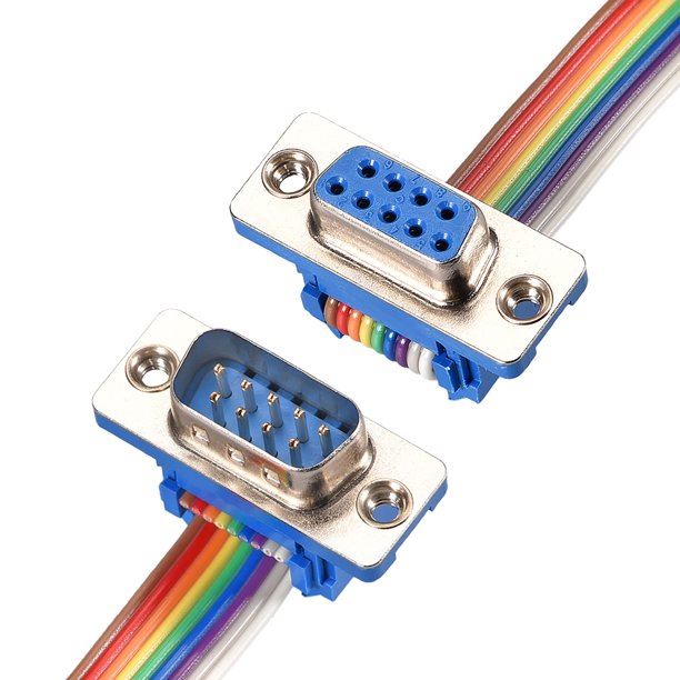 DB9 Male To DB9 Female Ribbon Cable
