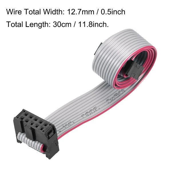 Gray 10 Pin Flat Ribbon Cable
