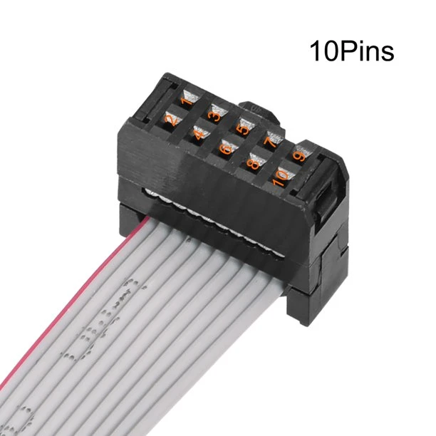 Gray 10 Pin Flat Ribbon Cable