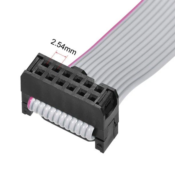 Gray 12 Pin Flat Ribbon Cable Wire