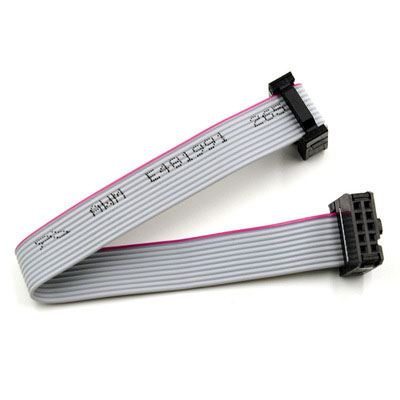 Gray IDC 10 Pin Flat Cable