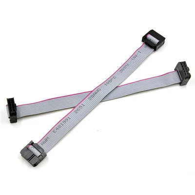 Gray IDC 10 Pin Flat Cable