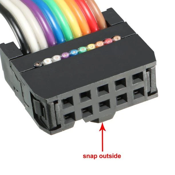 IDC 10P Wire Flat Rainbow Ribbon Cable