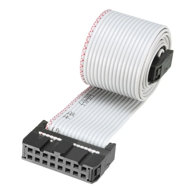 IDC 16 Pin Wire Flat Gray Ribbon Cable