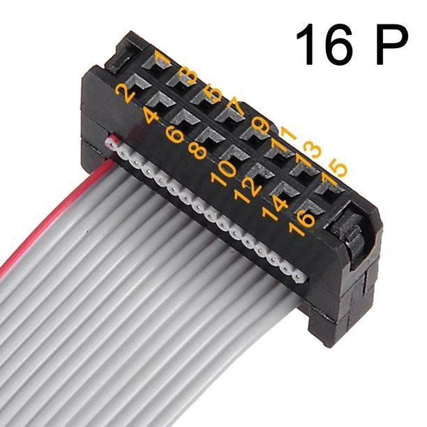 IDC 16 Pins Connector Flat Ribbon Cable