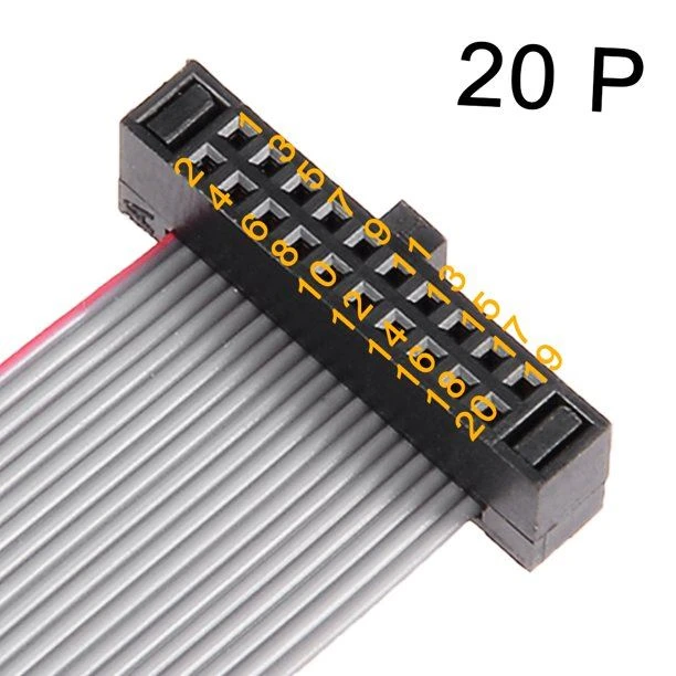 IDC 20 Pins Connector Flat Ribbon Cable