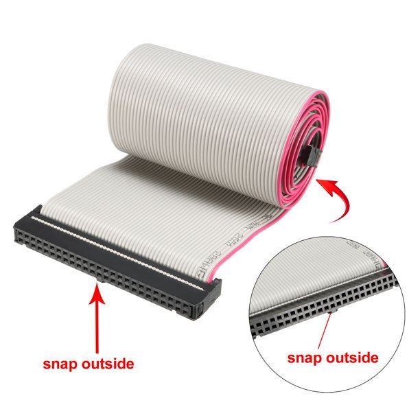 IDC 50 Pin Wire Gray Flat Ribbon Cable