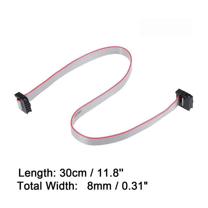 IDC Gray 8 Pin Ribbon Cable Wire