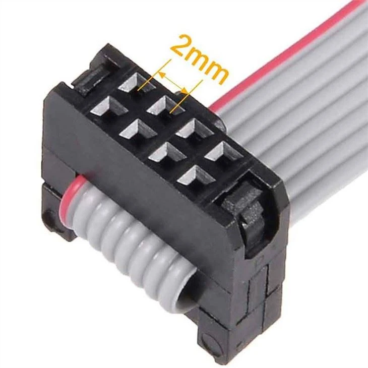 IDC Gray 8 Pin Ribbon Cable Wire