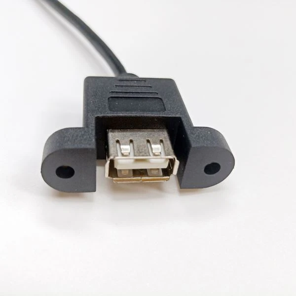 Panel Mount USB A Female Cable